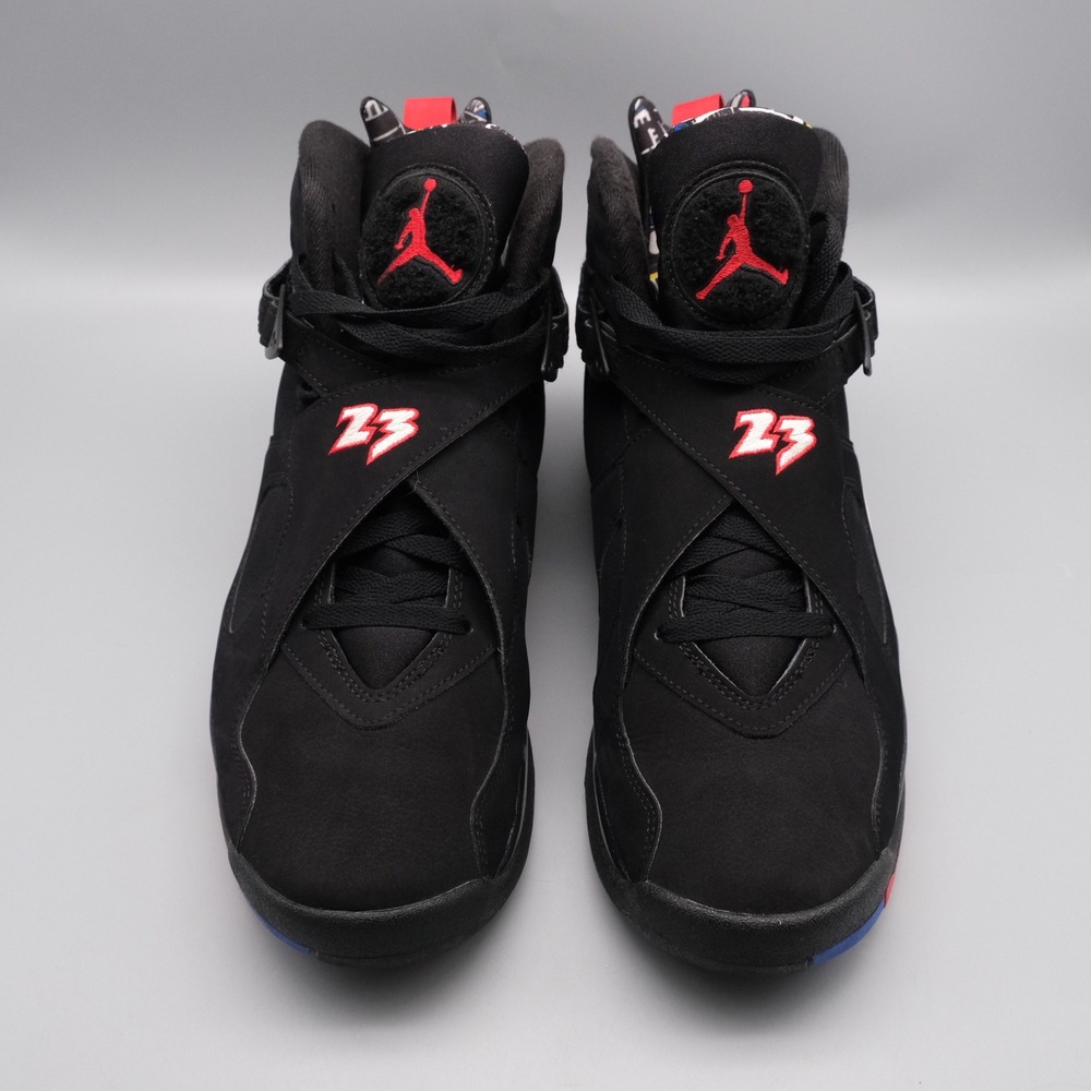 Nike Air Jordan 8 Retro Playoffs Men's Size 10 Sneakers Black/Red 305381-062 - Picture 14 of 16